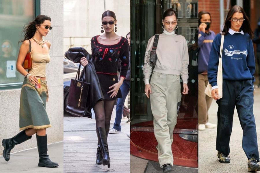 Όλες οι φορές που η Bella Hadid εμφανίστηκε με συγκλονιστικά outfits