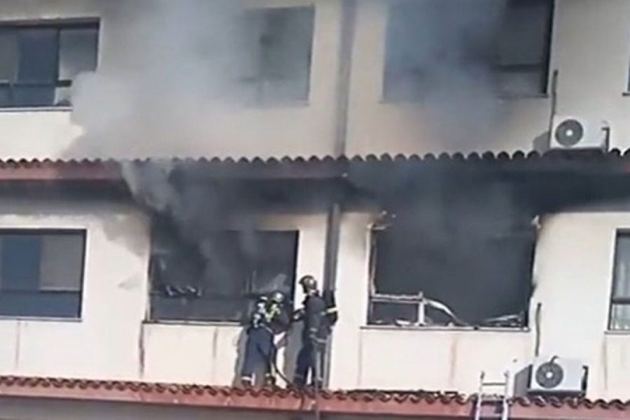 Βίντεο ‑ σοκ από την φωτιά στο νοσοκομείο Παπανικολάου