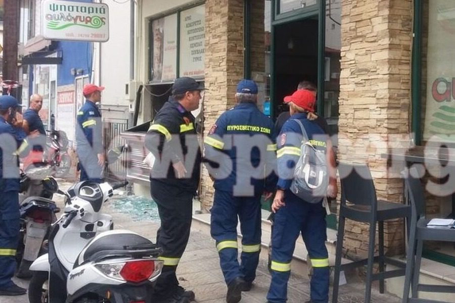 Έκρηξη από φιάλη αερίου σε ψητοπωλείο στο Βόλο ‑ Δύο τραυματίες