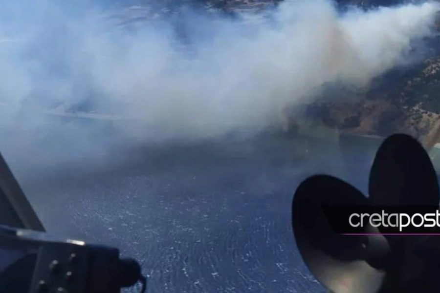 Φωτιά στον Ορνέ Ρεθύμνου: Εστάλη 112 για προληπτική εκκένωση Μελαμπέ 