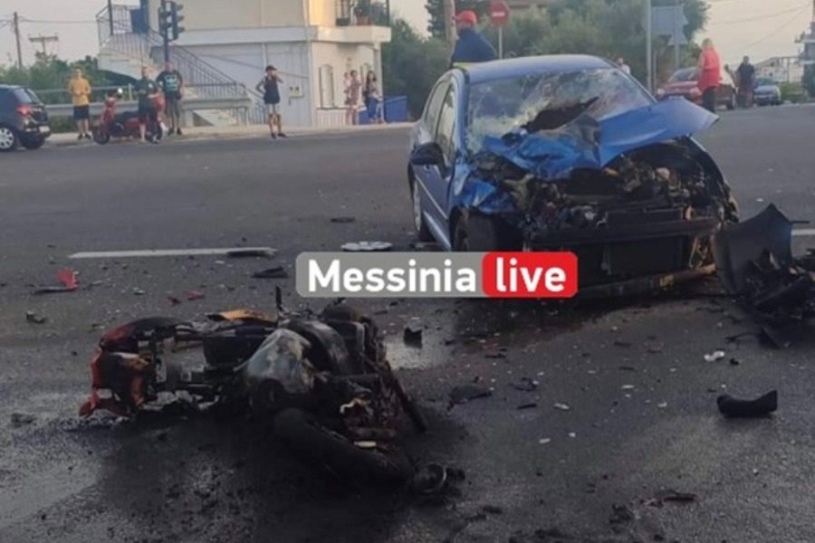 Σοκαριστικό βίντεο: Ντελιβεράς εκσφενδονίστηκε σε αυλή σπιτιού μετά από τροχαίο