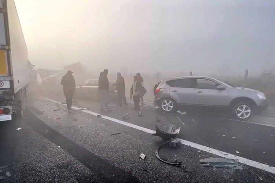 Καραμπόλα στην Εθνική στο ύψος του Αυλώνα