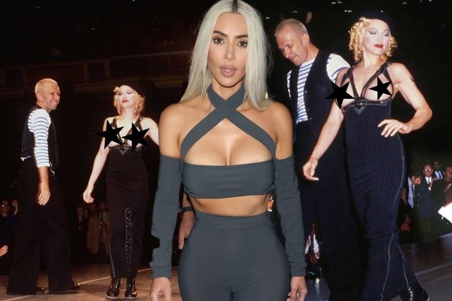 Kim Kardashian: Φόρεσε το προκλητικό Jean Paul Gaultier φόρεμα που είχε φορέσει η Madonna