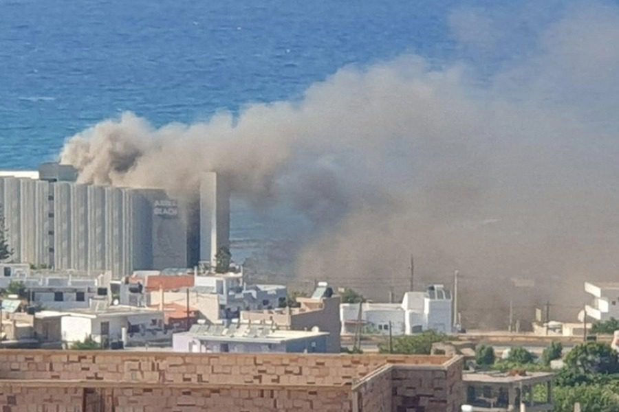 Φωτιά σε ξενοδοχείο στην Κρήτη