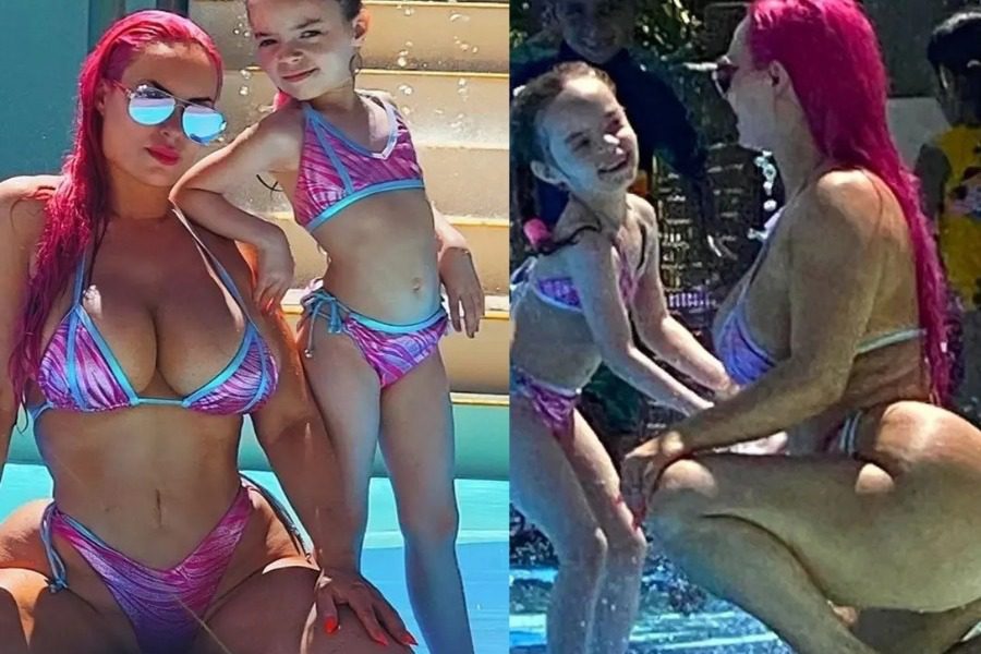 To μαγιό της Coco Austin στις παιδικές νεροτσουλήθρες εξόργισε το κοινό
