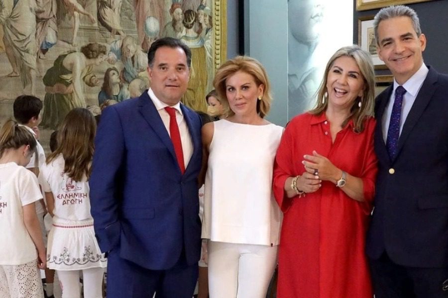 Αδωνις Γεωργιάδης ‑ Ευγενία Μανωλίδου: Μαζί στη Βουλή μετά τη διάψευση των φημών ότι τη χτύπησε