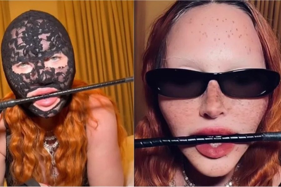 Οι φαν της Madonna ανησυχούν ‑ Πόσταρε φωτό της με δαντελένιο full face και μαστίγιο