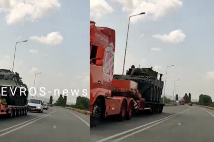 Εβρος: Ανησύχησαν από τις νταλίκες με τα άρματα μάχης στους δρόμους