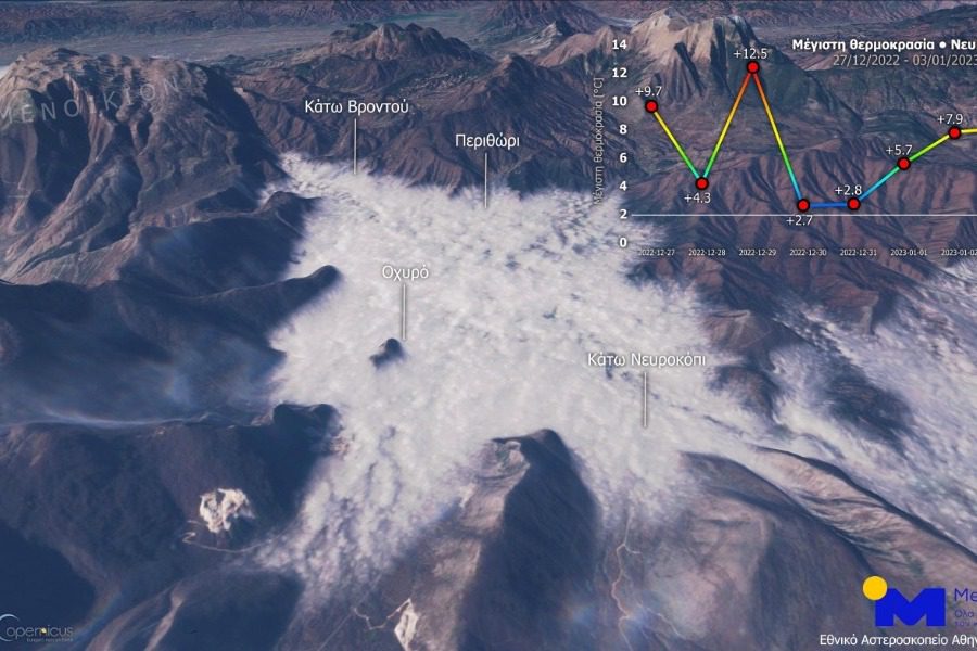 Ομίχλη ακτινοβολίας δημιουργείται σε Φλώρινα και Νευροκόπι