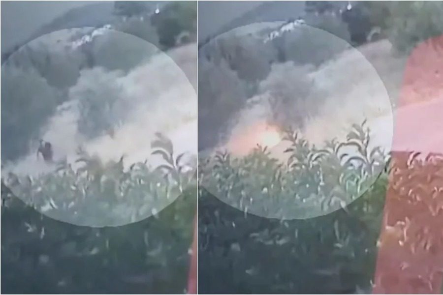 Βίντεο‑ντοκουμέντο: Η στιγμή που εμπρηστής βάζει φωτιά κοντά στην Πεντέλη 