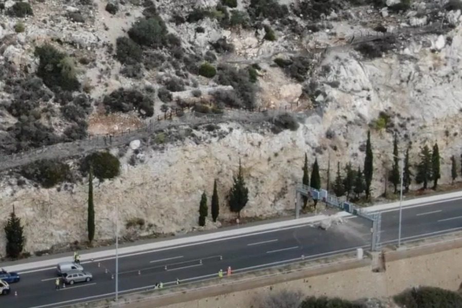 Παρέμβαση εισαγγελέα για το κλείσιμο της Αθηνών ‑ Κορίνθου λόγω πτώσης βράχων