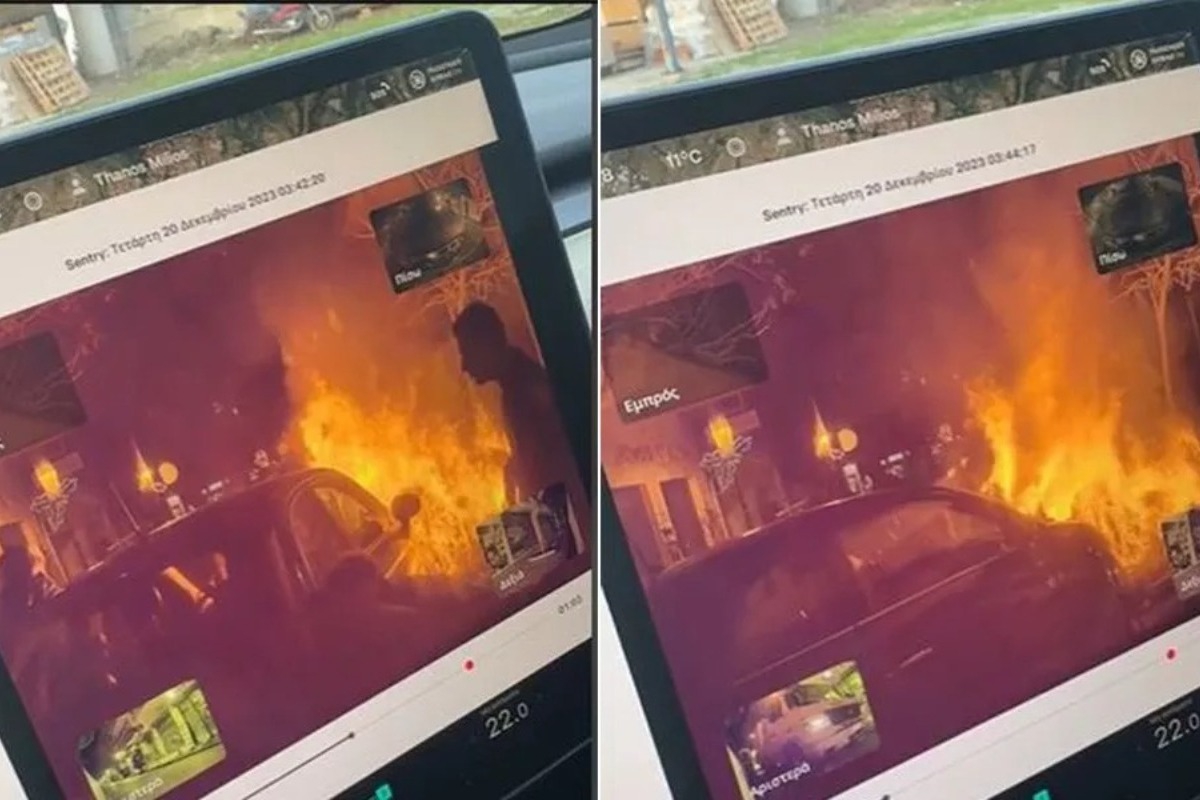 Θεσσαλονίκη: Ρίχνονται στη φωτιά και σώζουν αυτοκίνητο ‑ Δείτε το βίντεο