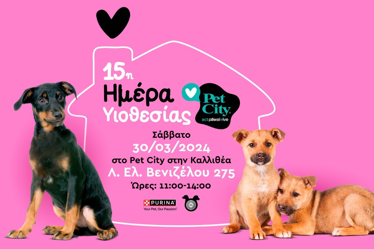 15η Ημέρα Υιοθεσίας Pet City – Ενώνοντας τις δυνάμεις μας για ένα καλύτερο αύριο για τα αδέσποτα ζώα