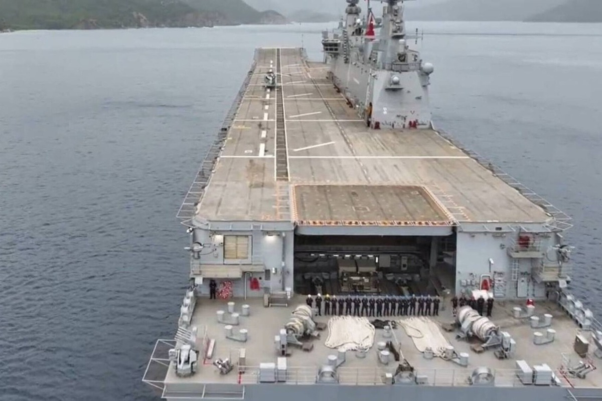 Βγήκε στο Ιόνιο το τουρκικό TCG Anadolu ‑ Για πρώτη φορά σε νατοϊκή άσκηση