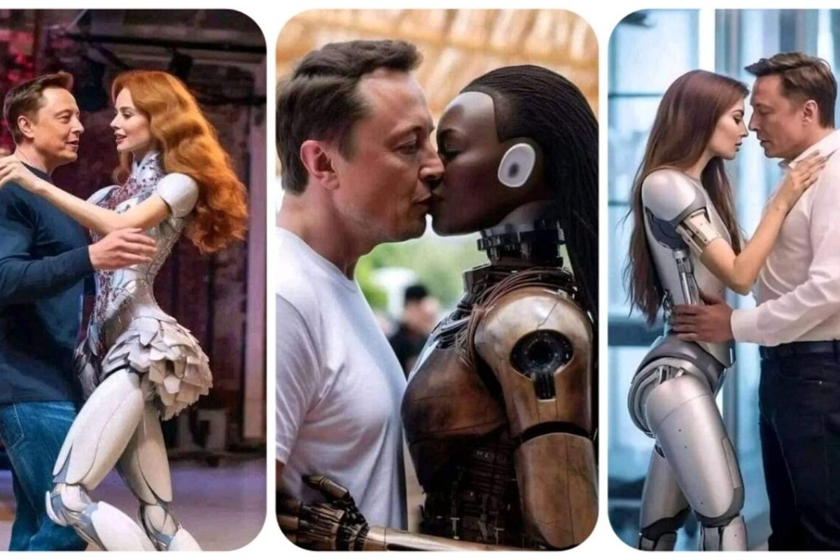 Elon Musk: «Έφτιαξε» τη μελλοντική σύζυγό ‑ ρομπότ και της δίνει ένα φιλί