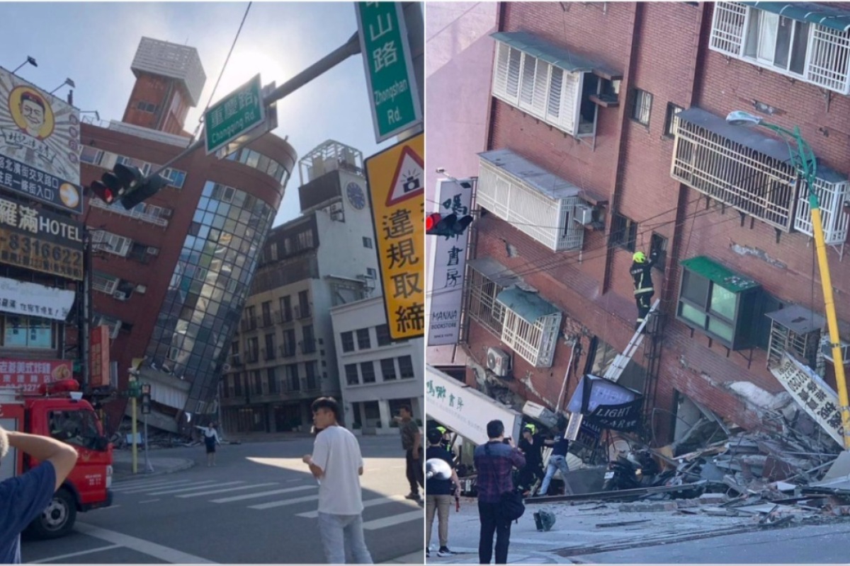 Εικόνες Αποκάλυψης στην Ταϊβάν: Σεισμός 7,5 ρίχτερ ‑ Τουλάχιστον 26 τα κτήρια που έγειραν ή κατέρρευσαν