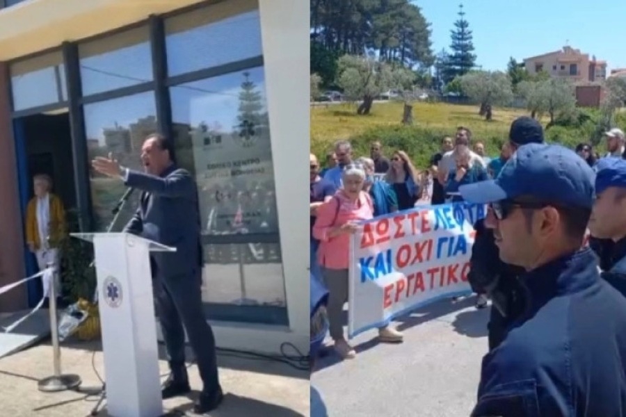 Επεισόδιο με Αδωνι σε σταθμό του ΕΚΑΒ: «Αν έχετε τα κότσια ελάτε, φωνάζετε σαν τους κάφρους, μια χούφτα είστε»