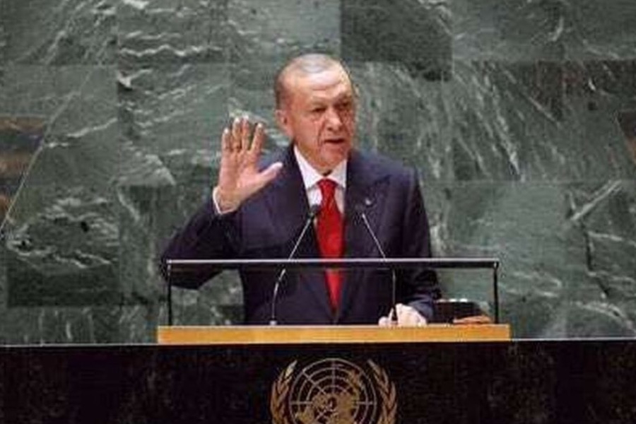 Προκλητικός Ερντογάν στη Γενική Συνέλευση του ΟΗΕ: Ζήτησε να αναγνωριστεί το Ψευδοκράτος