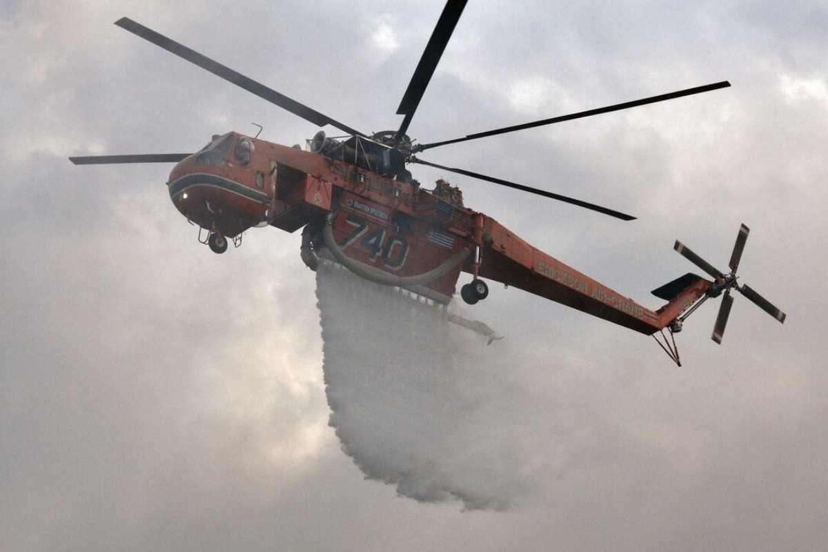 Μεγάλη φωτιά ανάμεσα σε Φθιώτιδα ‑ Βοιωτία