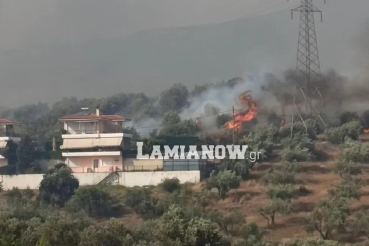 2ο μήνυμα 112 στη Λαμία: Εκκενώνονται Νέα Μαγνησία, Μεγάλη Βρύση και Αγία Παρασκευή