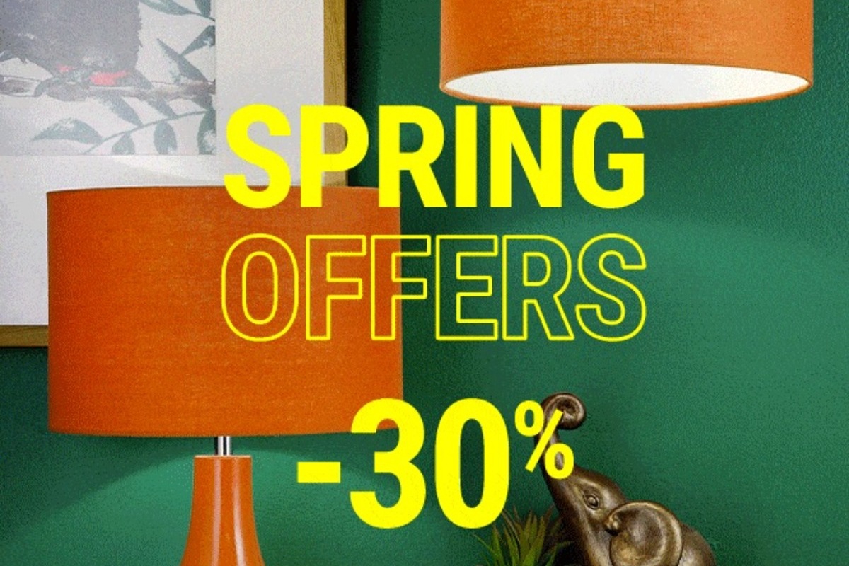 Spring Offers με ‑ 30% σε Λευκά Είδη, Φωτιστικά, Παιδικά, Bρεφικά Laredoute