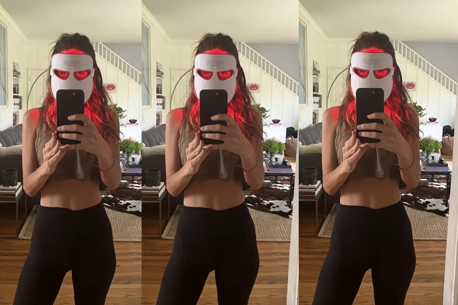 Τι παίζει με τις LED μάσκες; Tις φορούν οι διάσημες ‑ Υπόσχονται πως κάνουν θαύματα