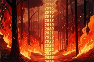 Το σκίτσο «γροθιά στο στομάχι» για τις καταστροφικές φωτιές