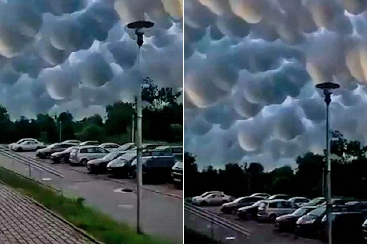 Κίνα: Τα σπάνια και εντυπωσιακά σύννεφα mammatus ‑ Δείτε το βίντεο