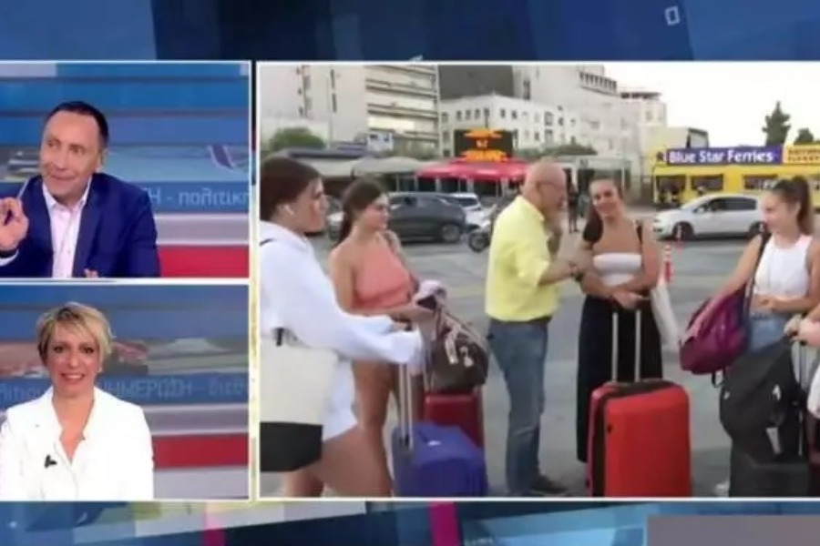 Νίκος Ανδρίτσος: Αφωνος είδε την ανιψιά του να φεύγει με το πλοίο σε ζωντανή σύνδεση