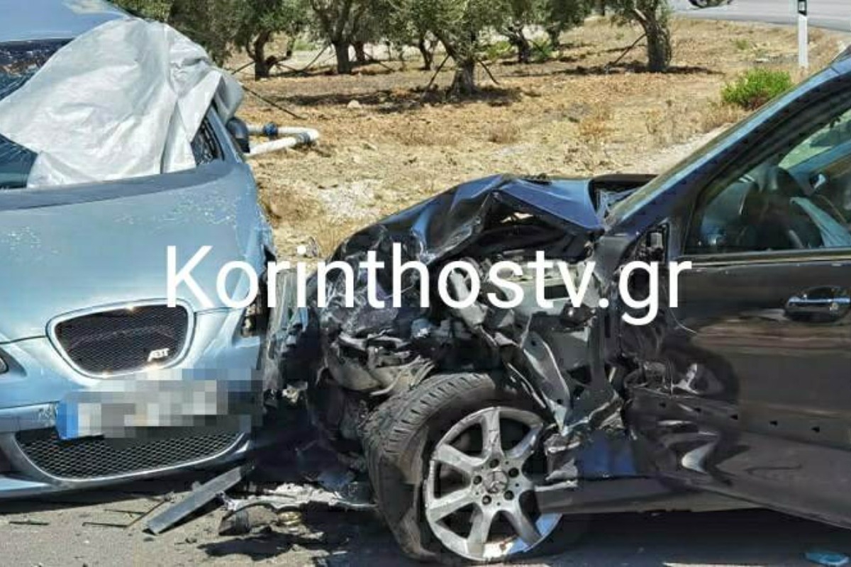 Σοβαρό τροχαίο στην Κορινθία – Πέντε τραυματίες μετά από σύγκρουση αυτοκινήτων