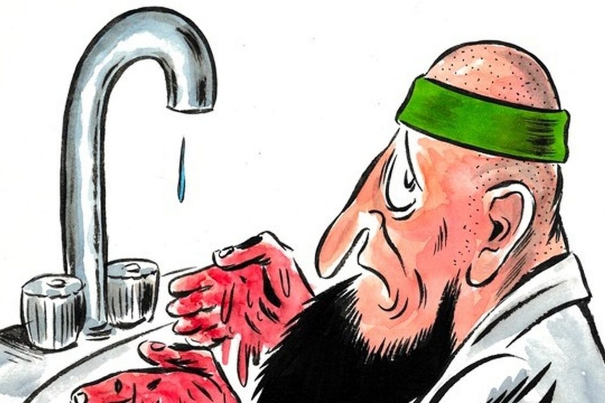 Πόλεμος Ισραήλ: Το νέο σκίτσο του Charlie Hebdo με τα ματωμένα χέρια
