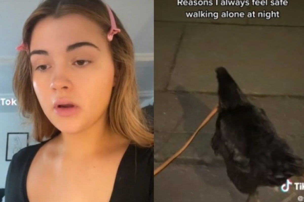 Influencer πηγαίνει βόλτες στους δρόμους της Αμερικής με συντροφιά ένα κοτόπουλο