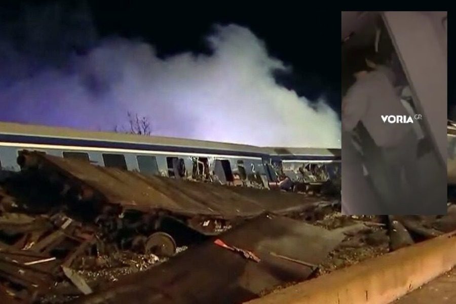 Νέο βίντεο μετά την σύγκρουση των τρένων στα Τέμπη: Οι πρώτες στιγμές μέσα στα βαγόνια