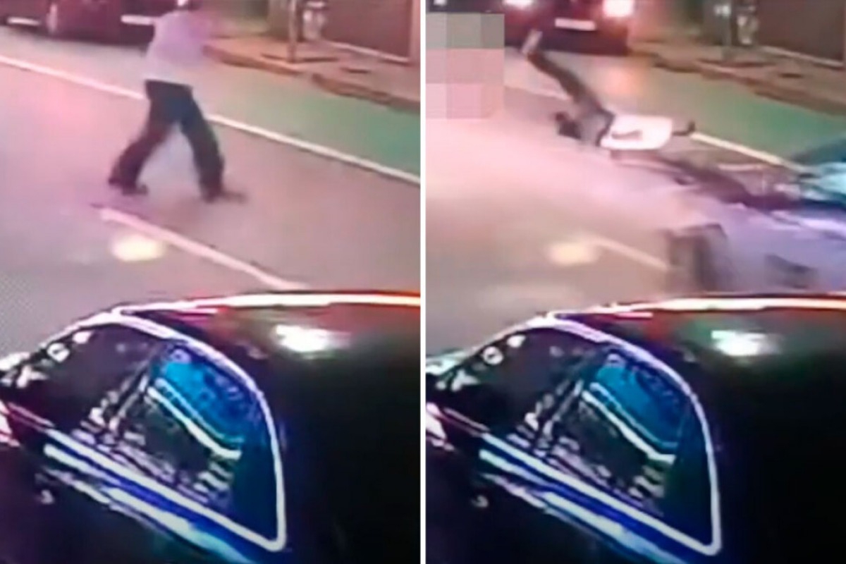 Βόλος: Νέο σοκαριστικό βίντεο από την στιγμή που η μηχανή παρασέρνει τον παππού και το βρέφος