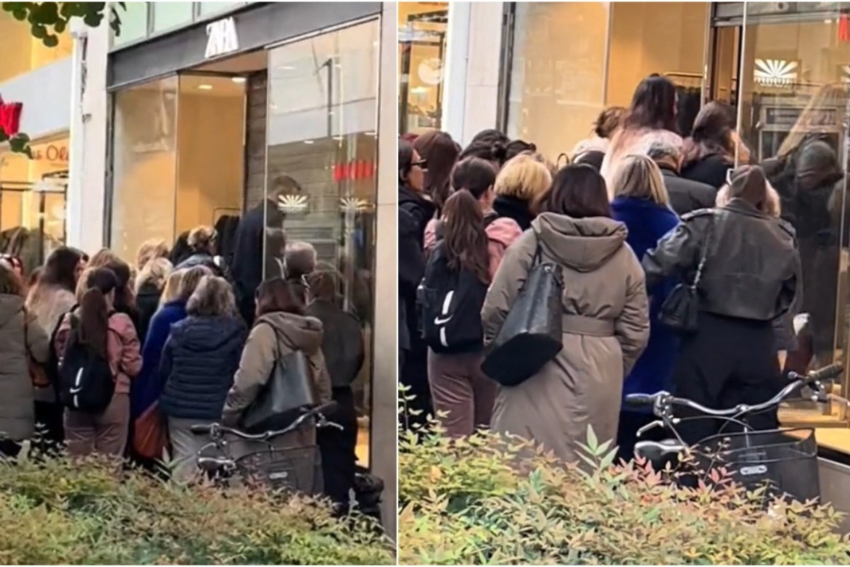 Δείτε βίντεο: Ατέλειωτες ουρές έξω από τα Zara για την Black Friday