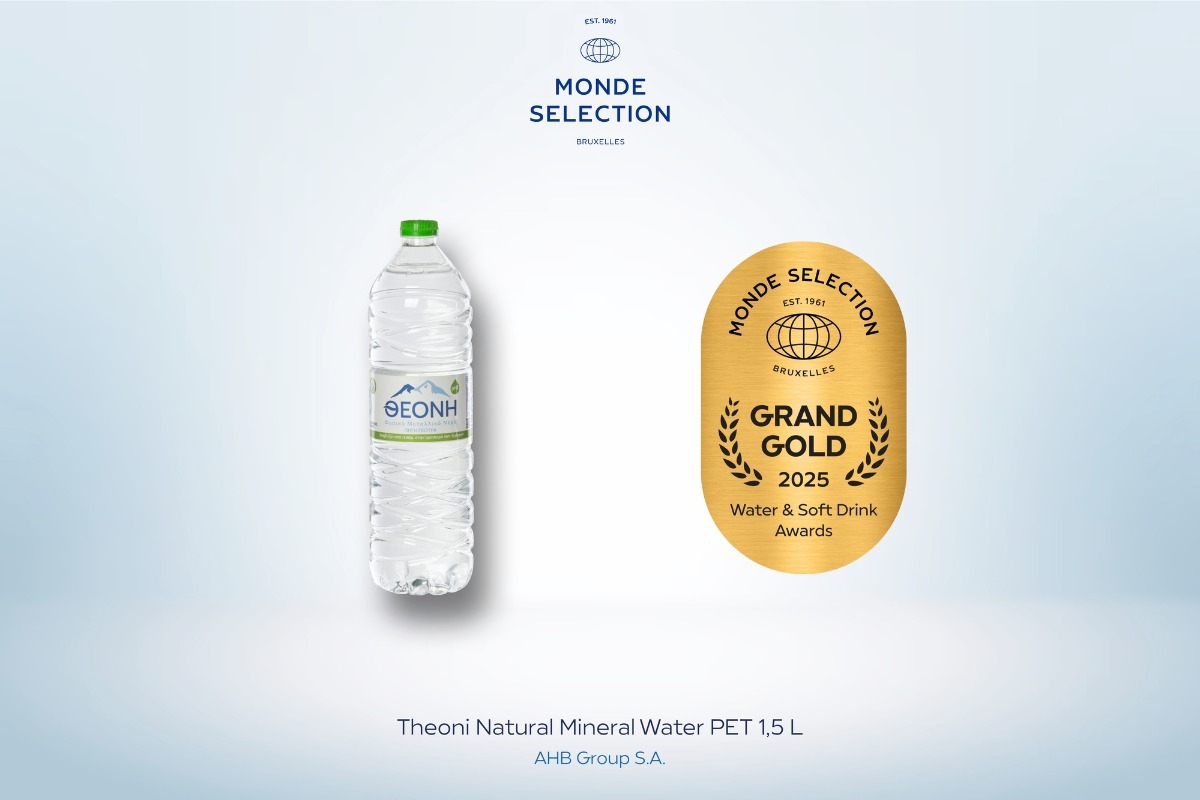 Το Φυσικό Μεταλλικό Νερό ΘΕΟΝΗ κατακτά 4 Grand Gold Quality Awards στη Monde Selection 2025