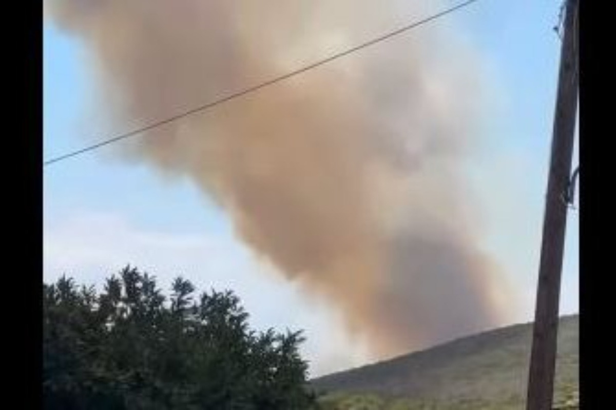 Φωτιά τώρα στην Αγιά Λάρισας ‑ Μήνυμα 112 προς τους κατοίκους