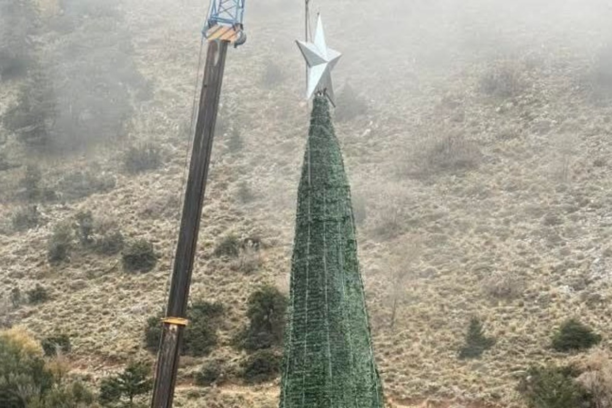 Φωταγωγείται σήμερα το μεγαλύτερο χριστουγεννιάτικο δέντρο της Ευρώπης ‑ Δε φαντάζεσαι που βρίσκεται