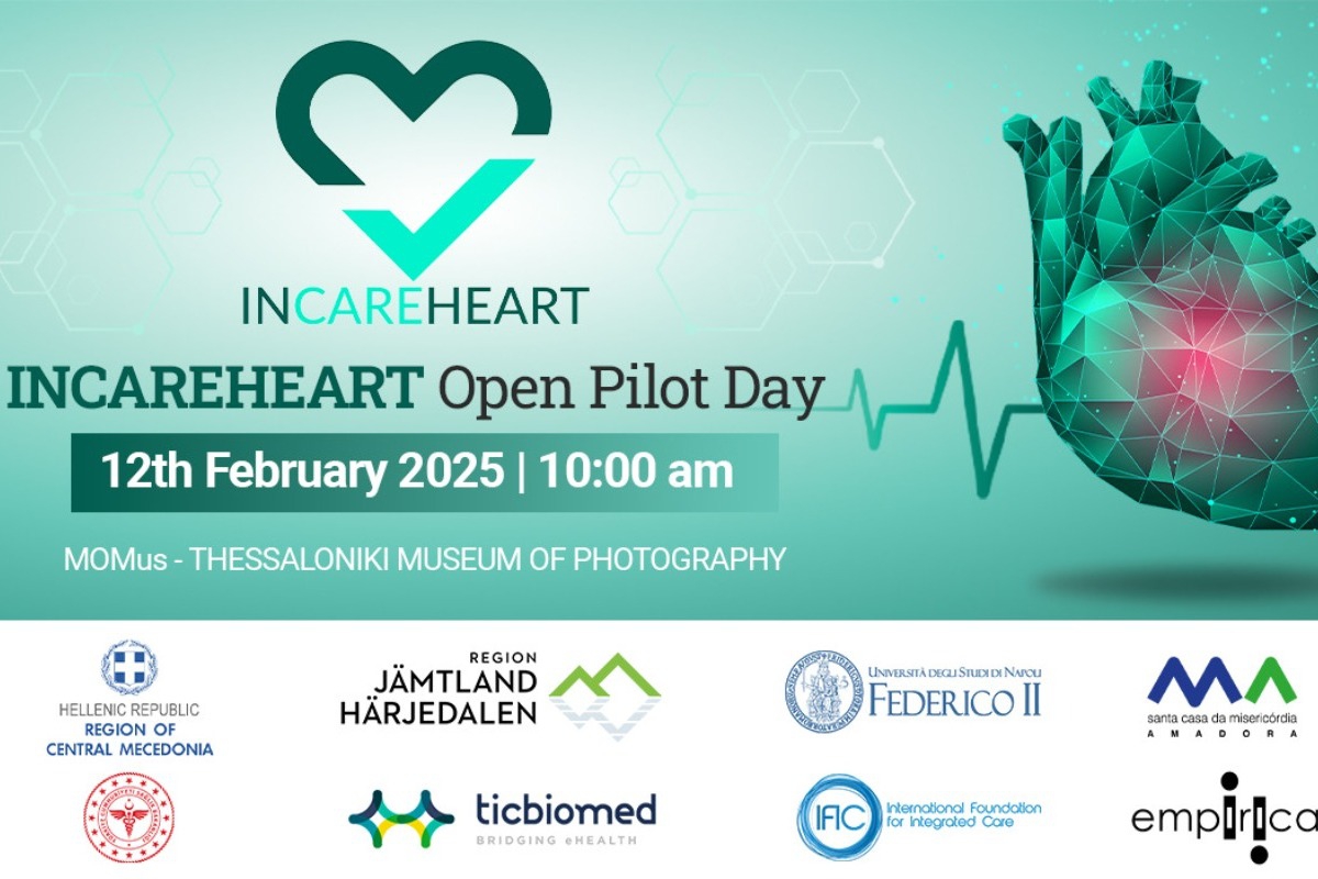 InCareHeart‑Open pilot day: Πώς η τηλεπαρακολούθηση αλλάζει τη φροντίδα της καρδιακής ανεπάρκειας