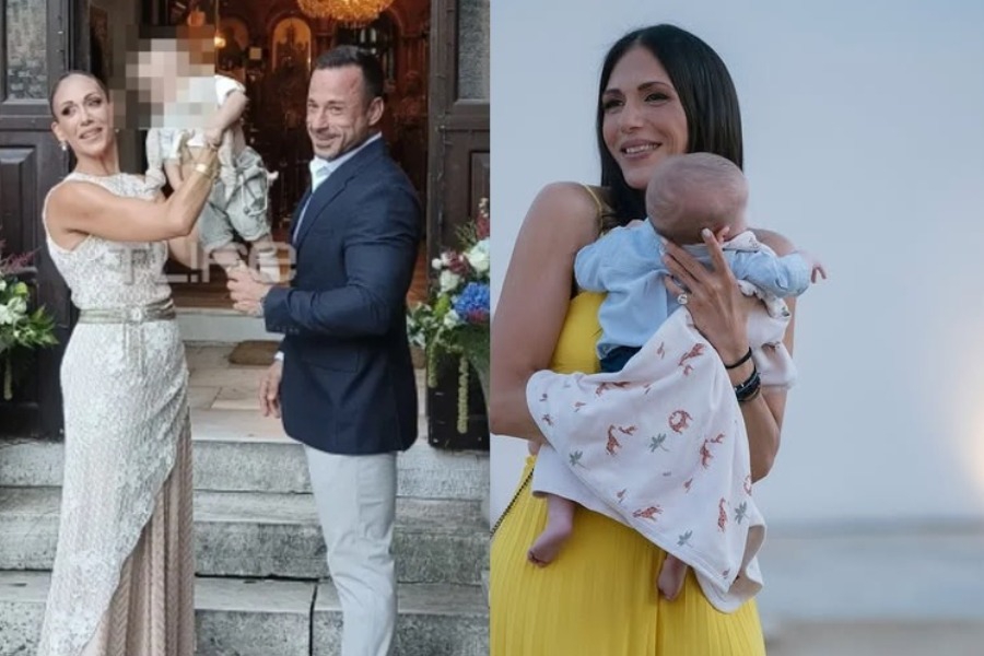 Ανθή Βούλγαρη: Οι πρώτες εικόνες από τη βάφτιση του γιου της