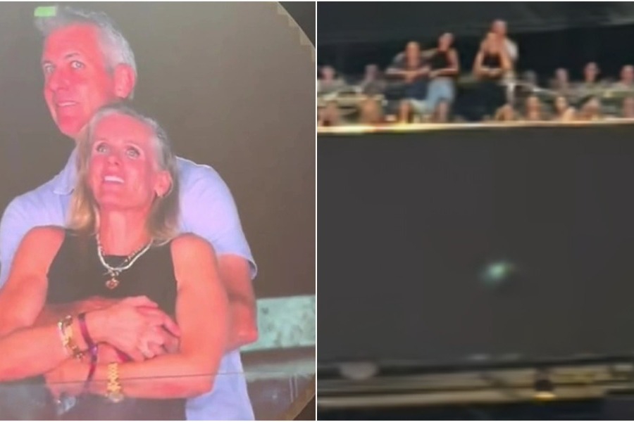 Νέο βίντεο δείχνει τι έκανε το viral παράνομο ζευγάρι πριν τους «πιάσει» η kiss cam στους Coldplay