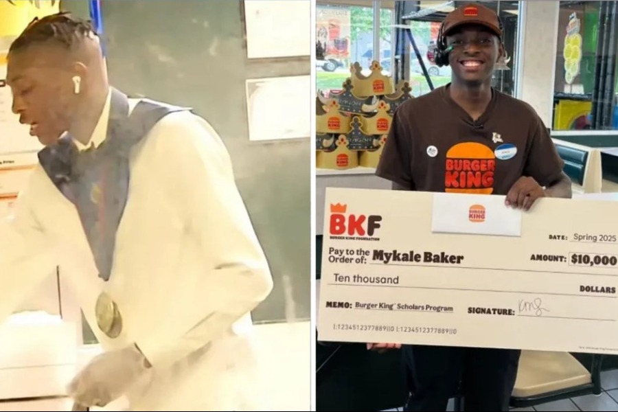 Εργαζόμενος των Burger King κέρδισε υποτροφία, επειδή πήγε να δουλέψει αμέσως μετά την αποφοίτησή του
