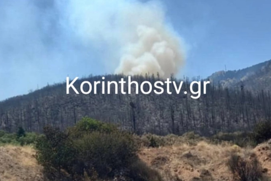 Μεγάλη αναζωπύρωση στην ορεινή Κορινθία: Έντονη ανησυχία στους κατοίκους