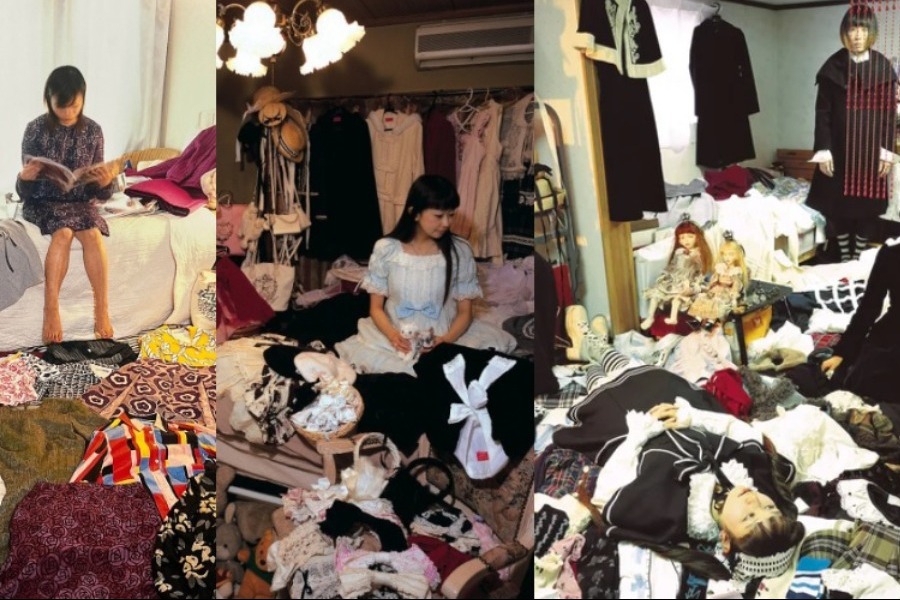 Μέσα στα σπίτια ανθρώπων που λάτρεψαν τα ρούχα τόσο, που τους έπνιξαν