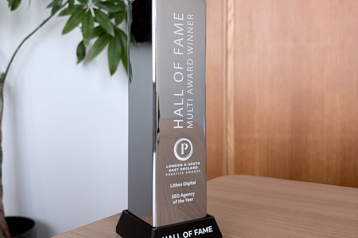 Καλύτερη εταιρεία SEO – GEO η Lithos Digital στα Prestige Awards του Λονδίνου