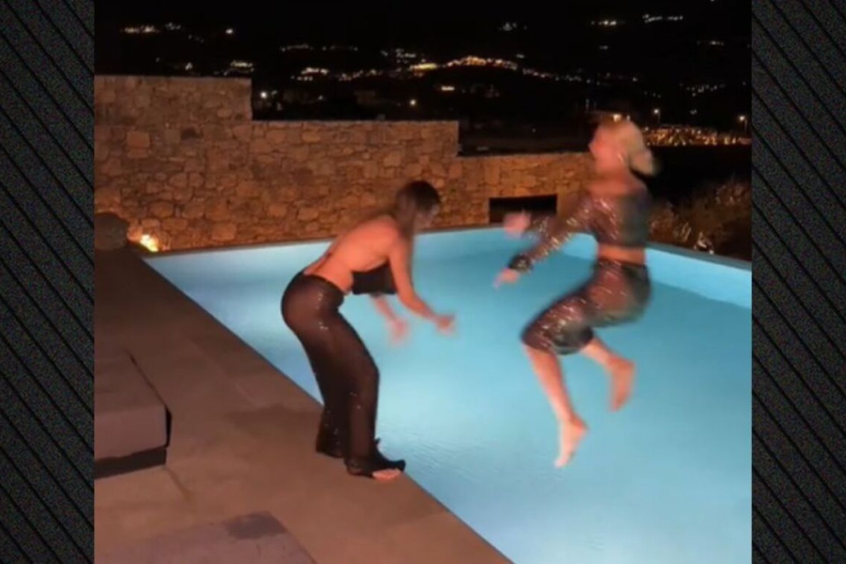 Η Ιωάννα Τούνη πήδηξε σε πισίνα με τα ρούχα... για να μην γυρίσει στον πρώην της ‑ Δείτε βίντεο