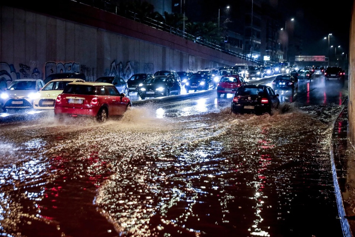Κακοκαιρία Byron: Σε ποια περιοχή έριξε το απόγευμα την περισσότερη βροχή στην Αθήνα