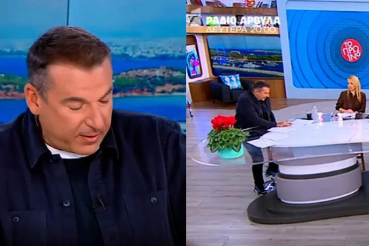 Έσπασε η καρέκλα του Γιώργου Λιάγκα στον «αέρα» – «Καιρός ήταν!»