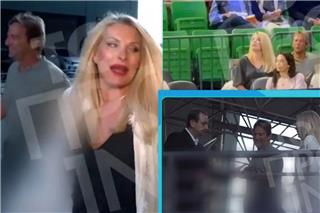 Μενεγάκη: Χαμός στο ΟΑΚΑ με την παρουσία της – Ο διαιτητής ζήτησε από το κοινό να κάνει ησυχία