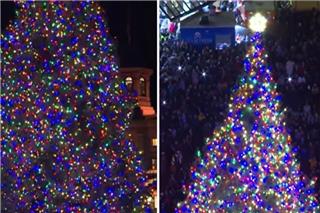 Η πόλη που προκάλεσε οργή με την τελετή φωταγώγησης του «δέντρου» της: «Δεν μπορούν καν να πουν χριστουγεννιάτικο δέντρο»